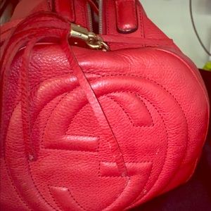 Red Gucci soho handbag